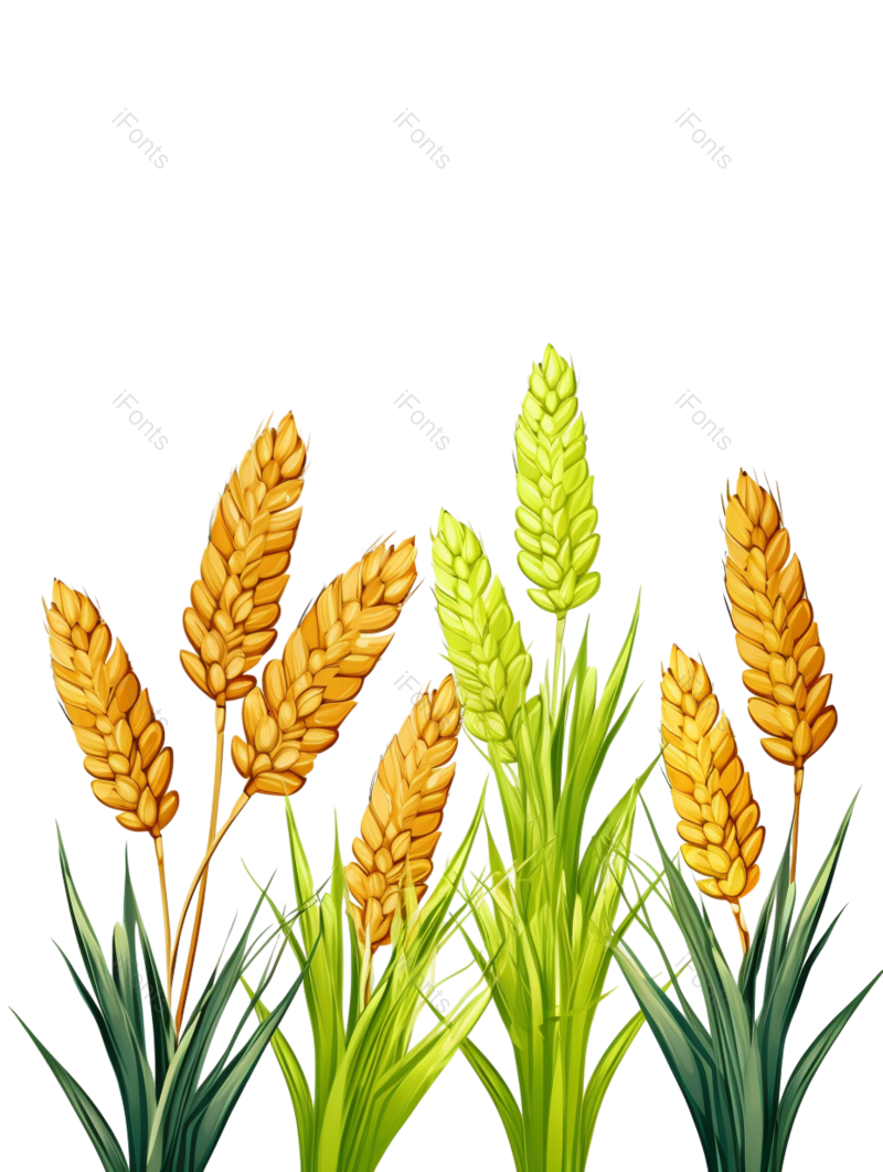 叶子图片,元素元素,卡通PNG,麦子免抠素材